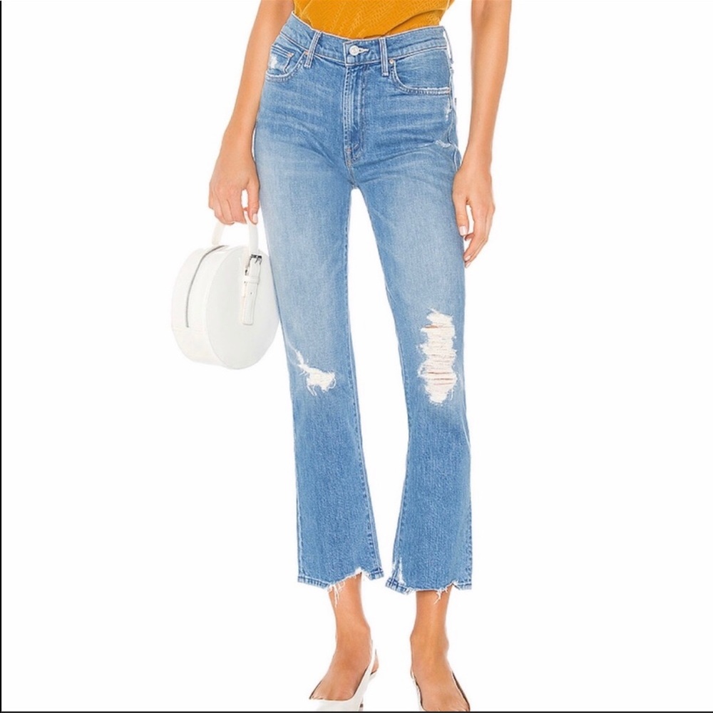 Mother Denim The Insider Ankle Chew Destroyed